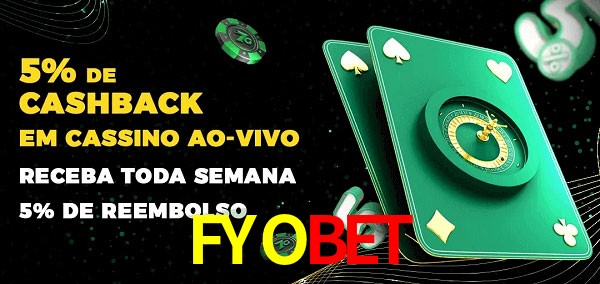 Promoções do cassino ao Vivo FYOBET